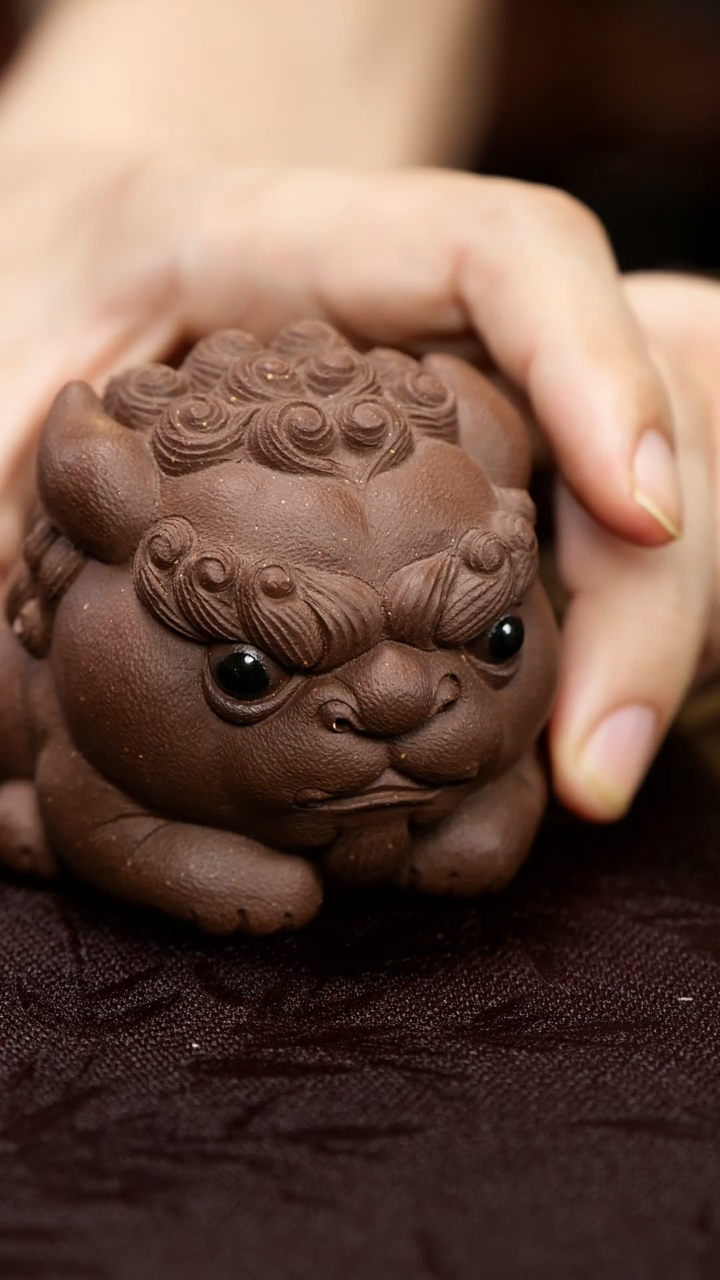 紫砂茶宠紫砂 狮子