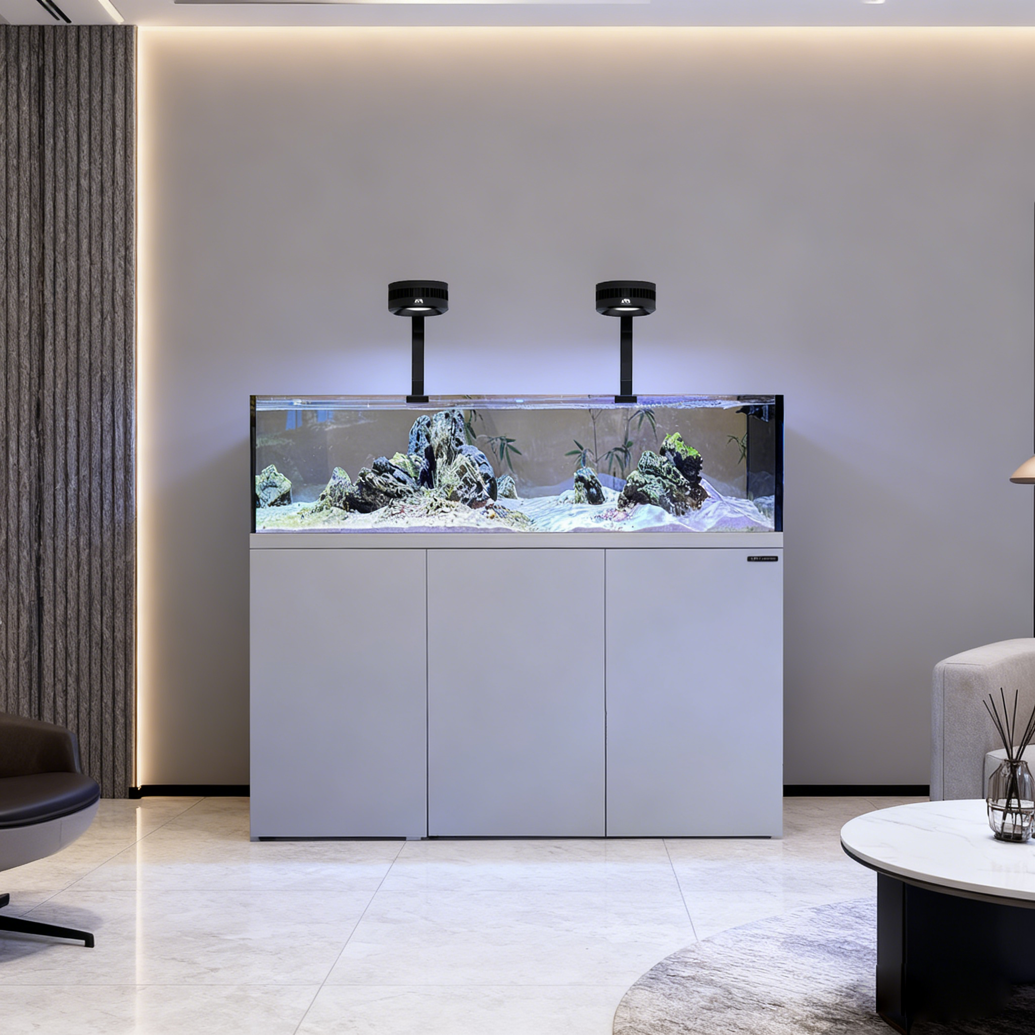 可丽爱抖音专属极窄超白玻璃底滤溪流缸客厅生态造景大型溪流缸