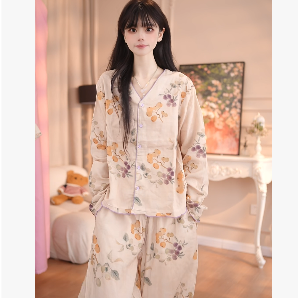 【芦橘】套装 甜美棉夏天薄款舒适纯棉纯棉休闲