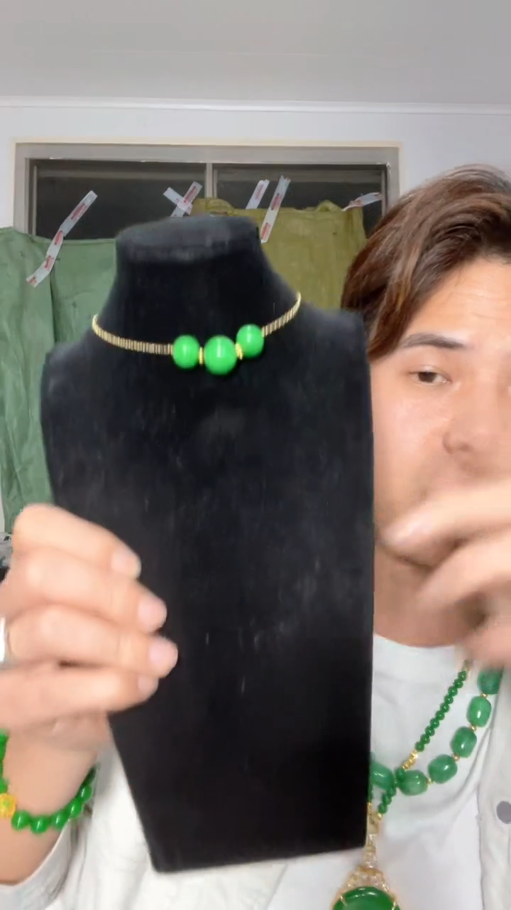 翡翠未镶嵌颈饰【伍氏甄选】缅料三生三世吊坠