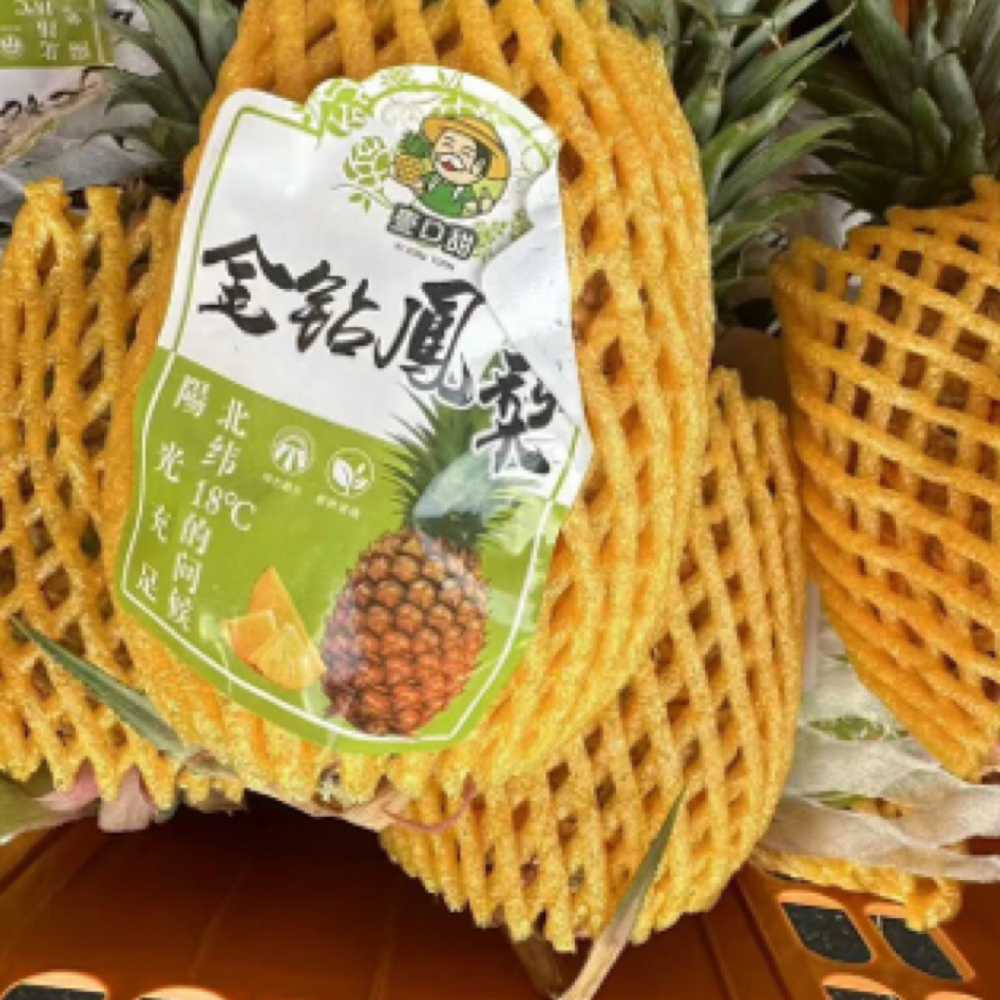 海南金钻凤梨2粒 净重约3.8-4斤