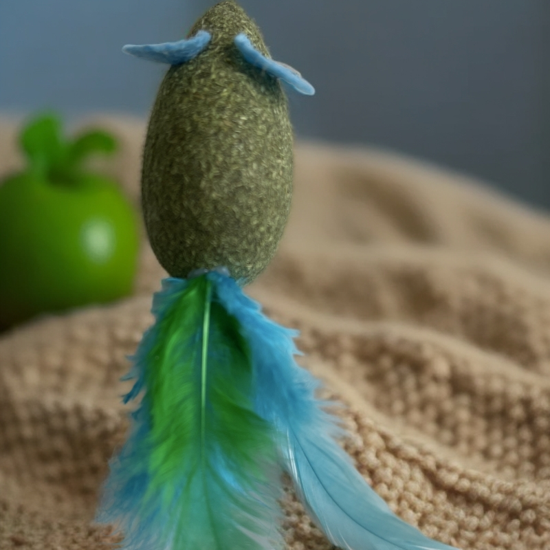 猫咪猫薄荷鸡毛老鼠羽毛逗猫棒解闷磨牙神器