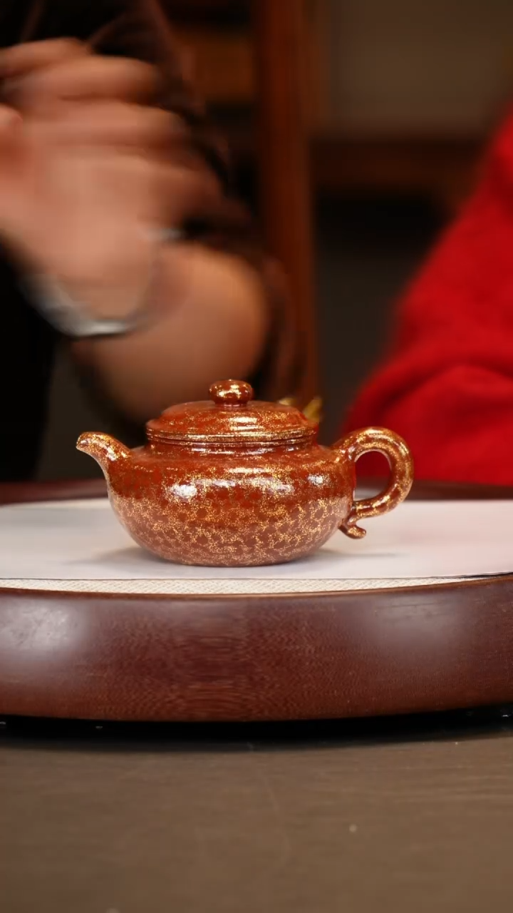【闪购商品】紫砂茶壶【应亚林】黄金段仿古