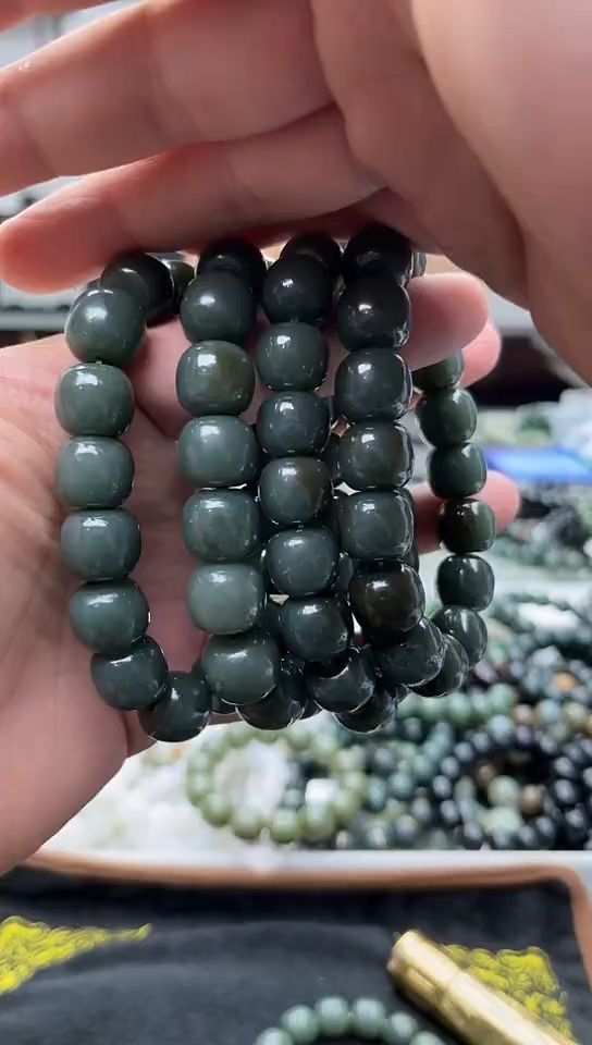 手串未镶嵌和田玉新疆且末蓝14拍一发一，多样性发货