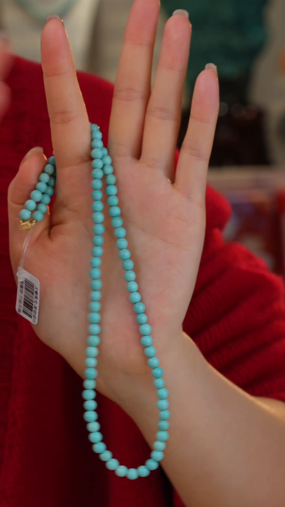 【闪购商品】绿松石项链18K金镶嵌1