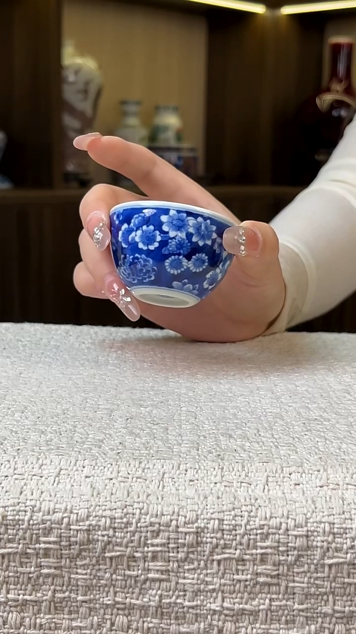 瓷片景德镇毛仔柴窑杯