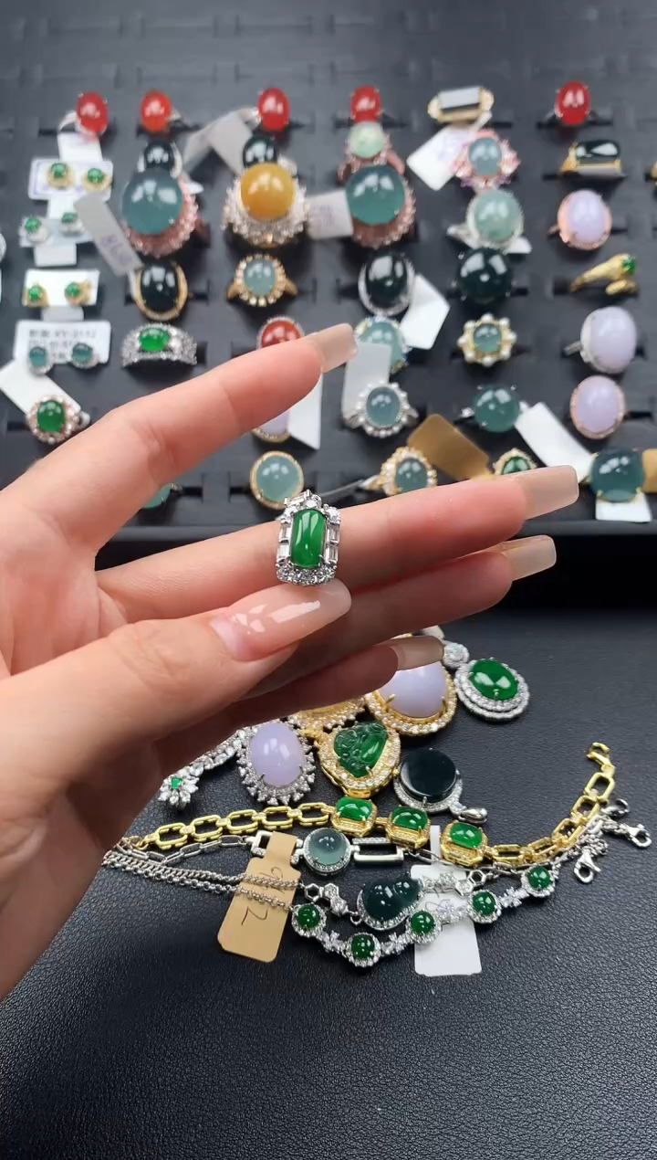 【闪购商品】翡翠戒指未镶嵌365476576547654