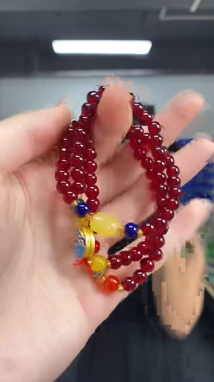 未镶嵌手链石榴石多样性发其一颜色微差