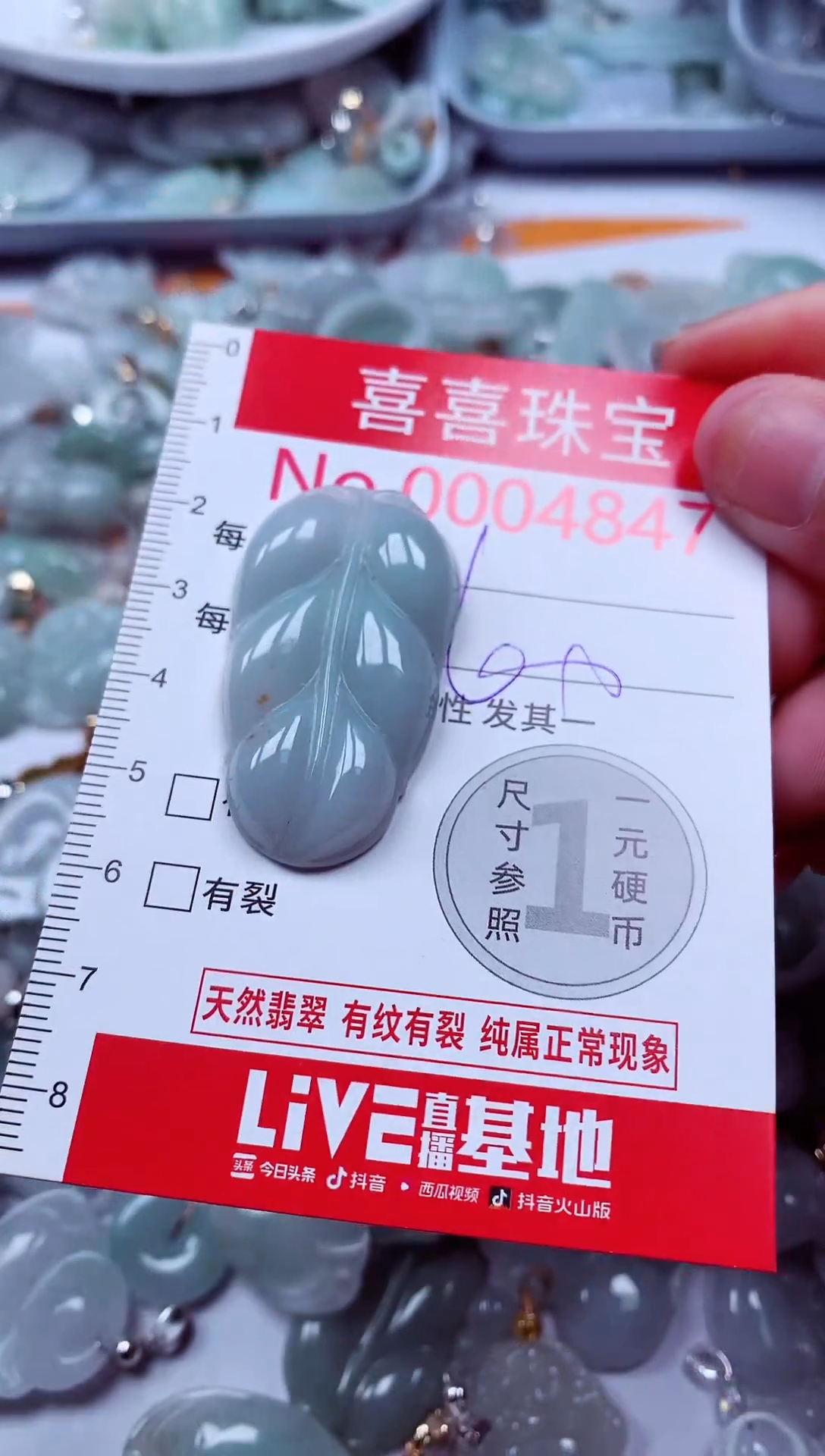 吊坠(不含链)未镶嵌翡翠4847