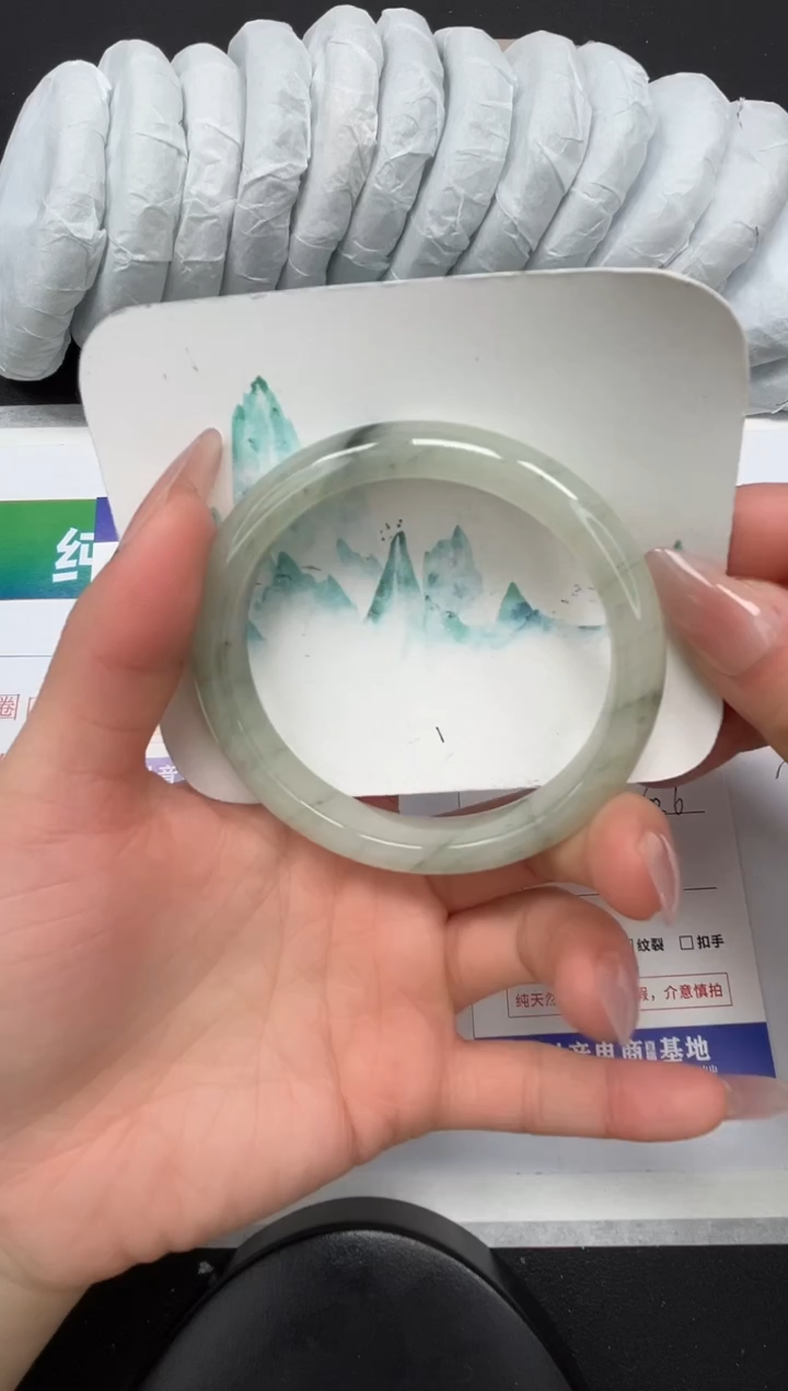 【闪购商品】石英质玉手镯合金37-60.6