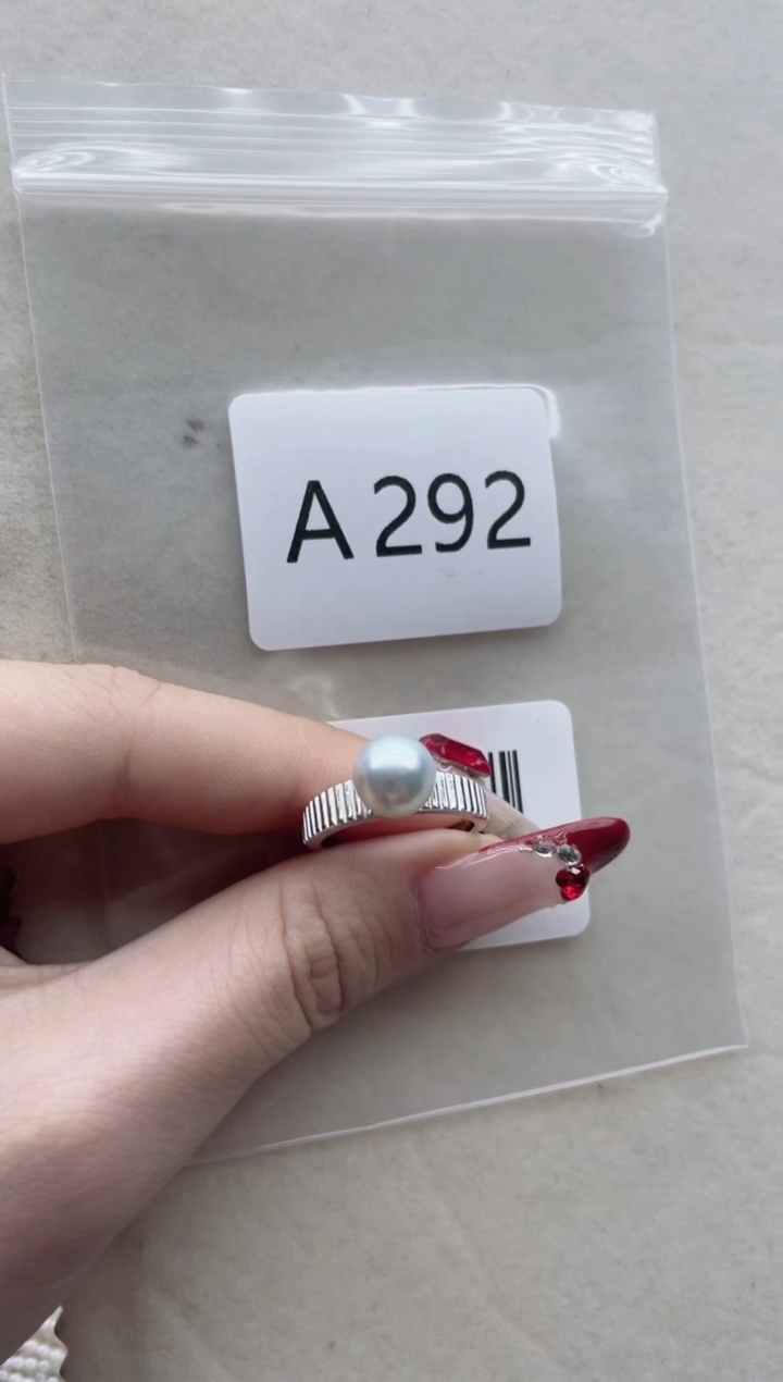 【闪购商品】海水珍珠戒指银S925镶嵌A292