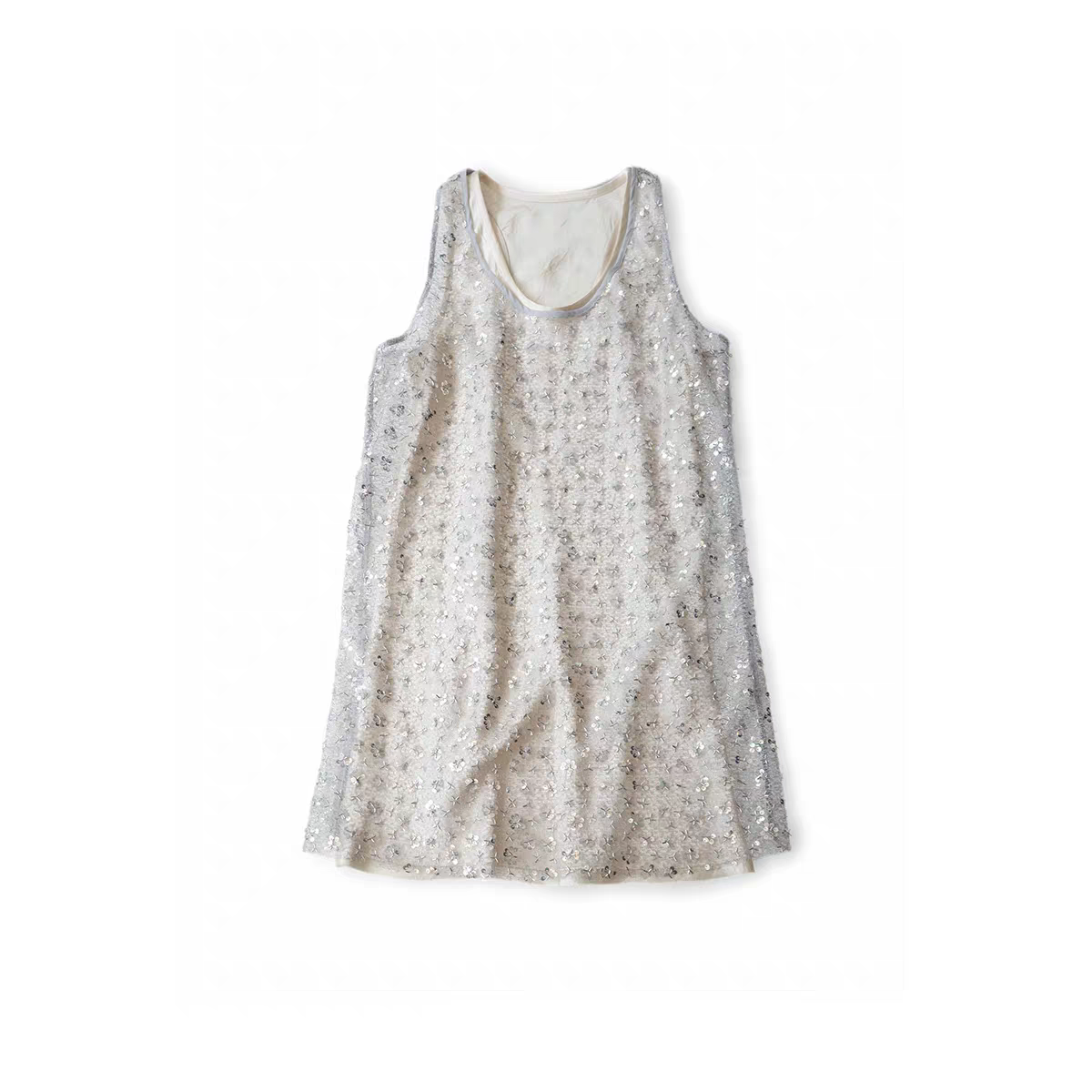 manzanilla 蕾丝珠片背心裙25年春夏YQ25SS140158——1280