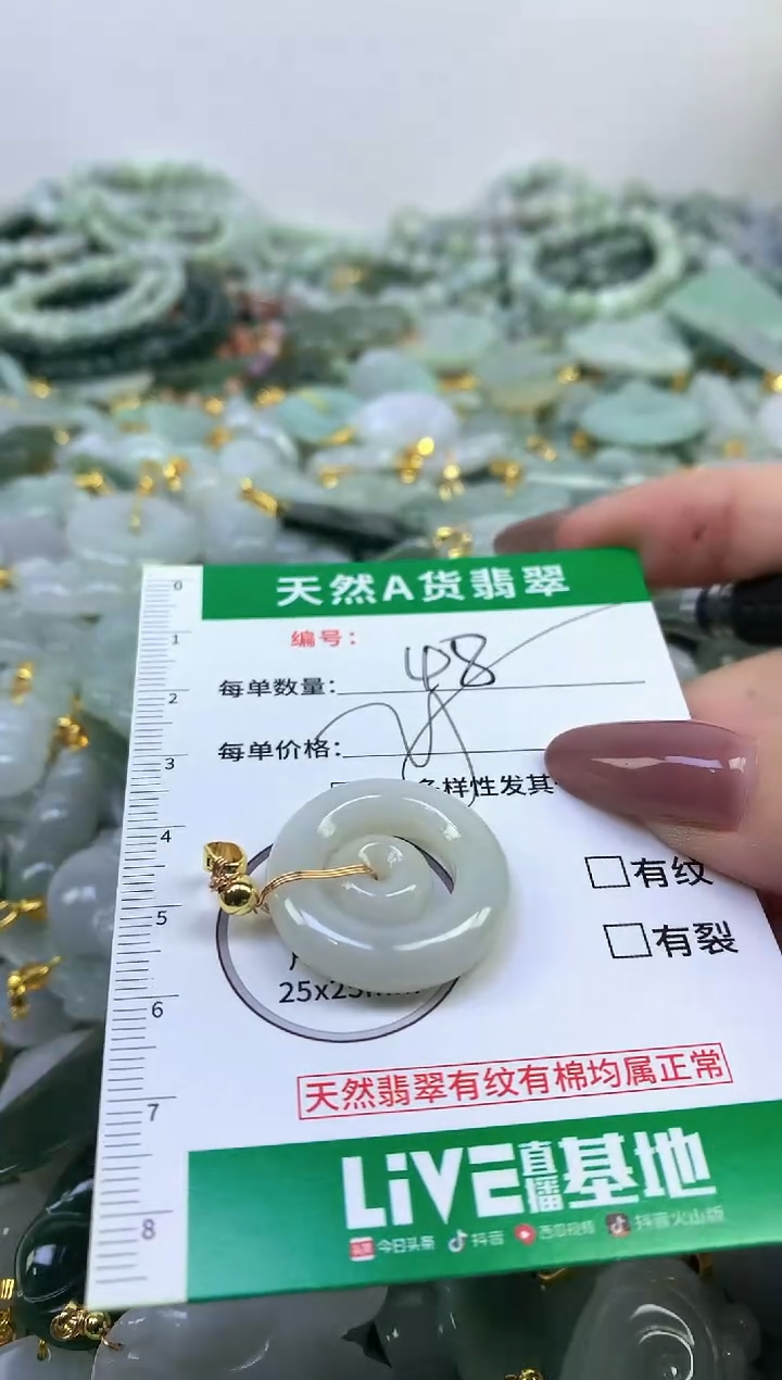 颈饰未镶嵌翡翠纯天然缅甸A货翡翠48