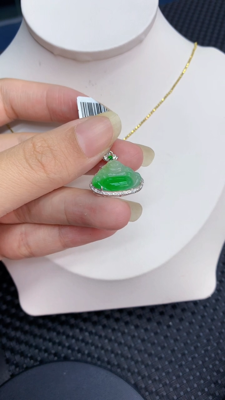 【闪购商品】翡翠颈饰18K金镶嵌            8