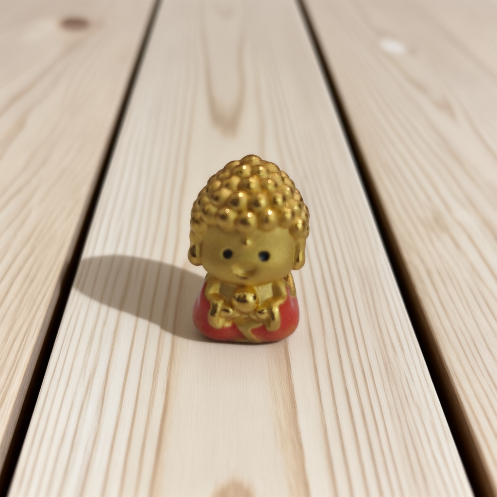 CBAI/菜百HD 足金饰品 羊猴宝宝佛