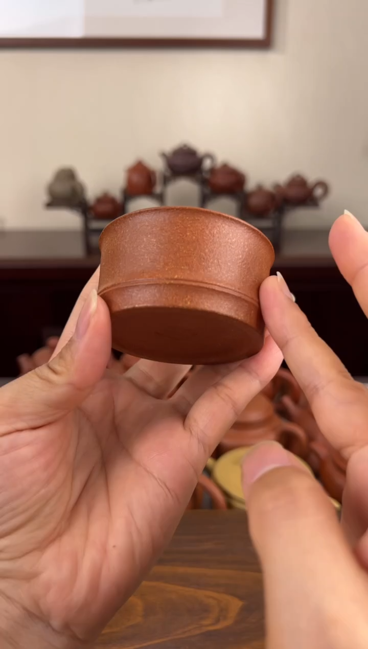 茶壶紫砂降坡泥料竹节杯60CC