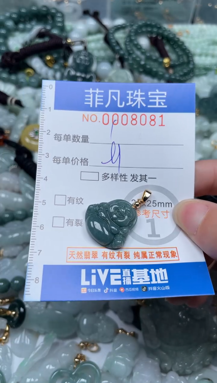 【闪购商品】翡翠颈饰未镶嵌00..8081