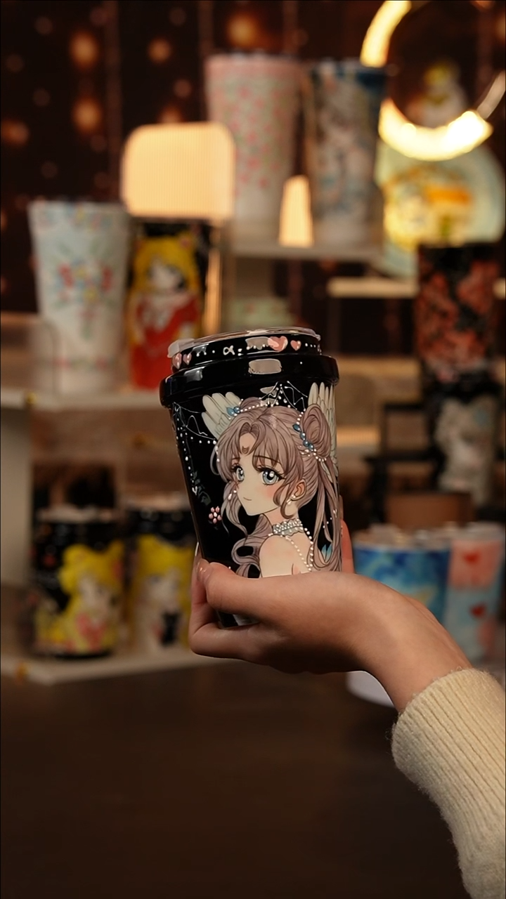 （玉泥）景德镇手工手绘文创陶瓷杯