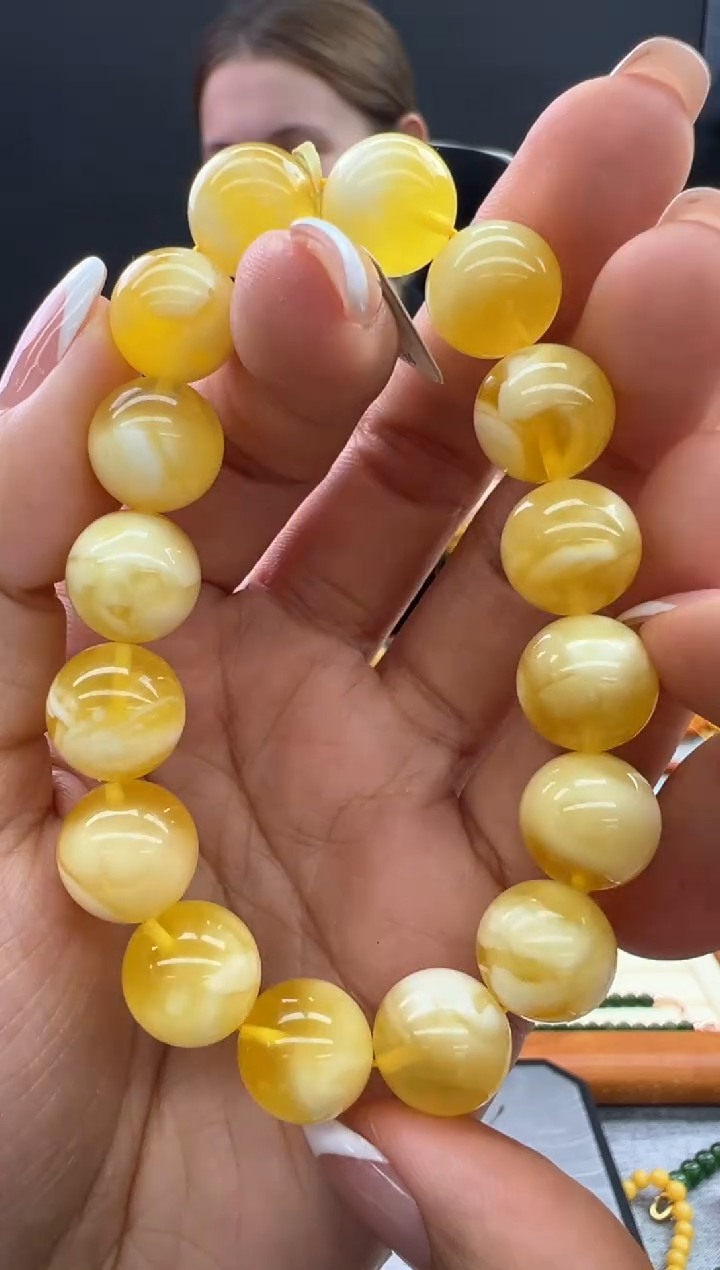 【闪购商品】未镶嵌琥珀手链105秒拍号