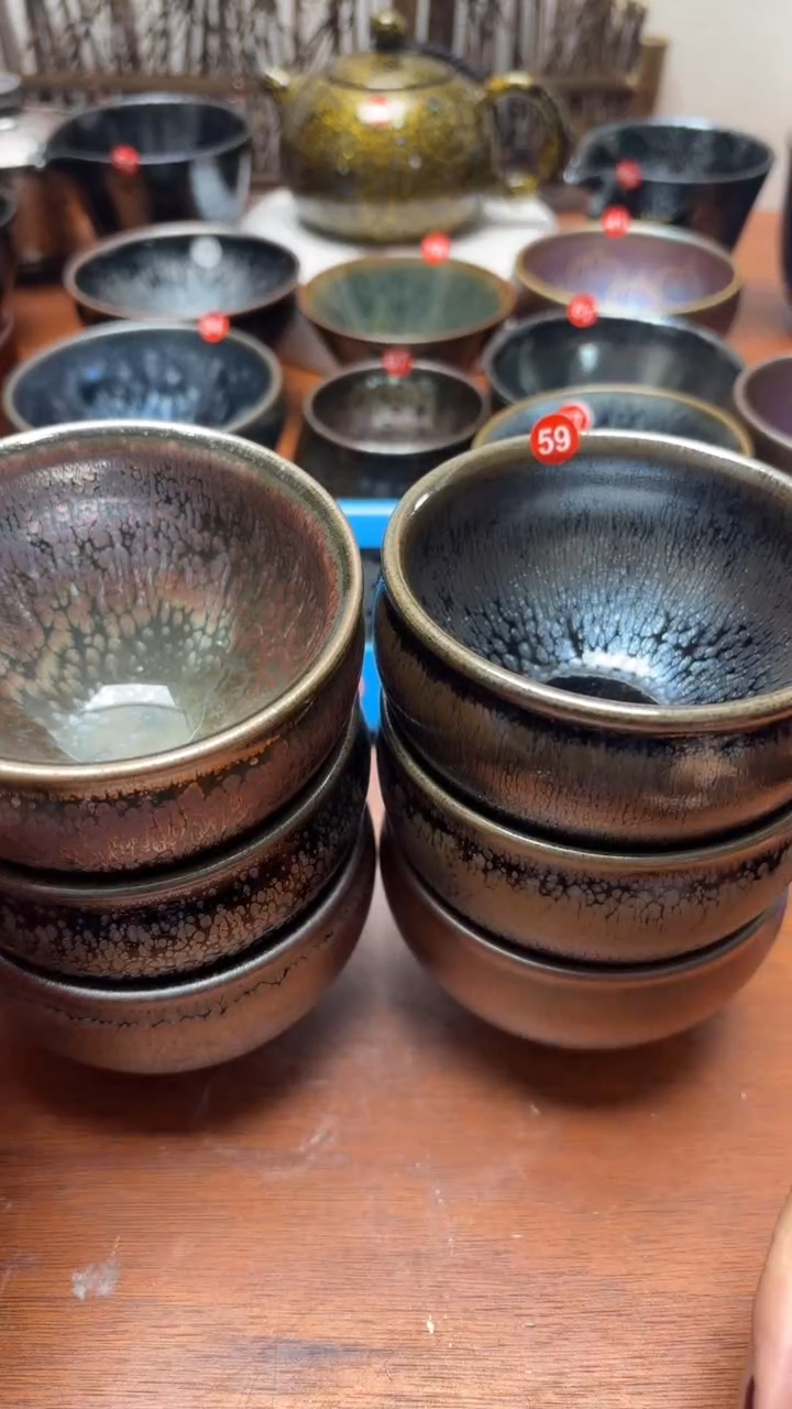 【闪购商品】茶盏59号6个建盏工匠茶器