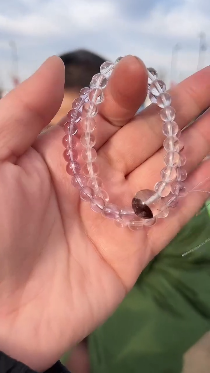 【闪购商品】水晶手链未镶嵌天然DIY多圈手串多样性发一6mm