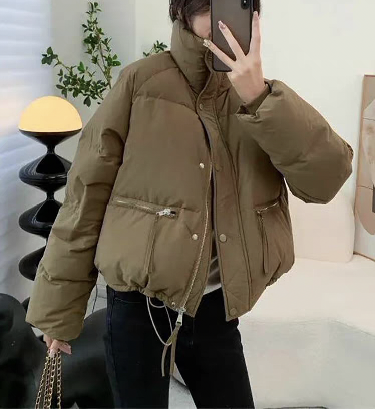 888-1-DQ立领面包服短款外套 