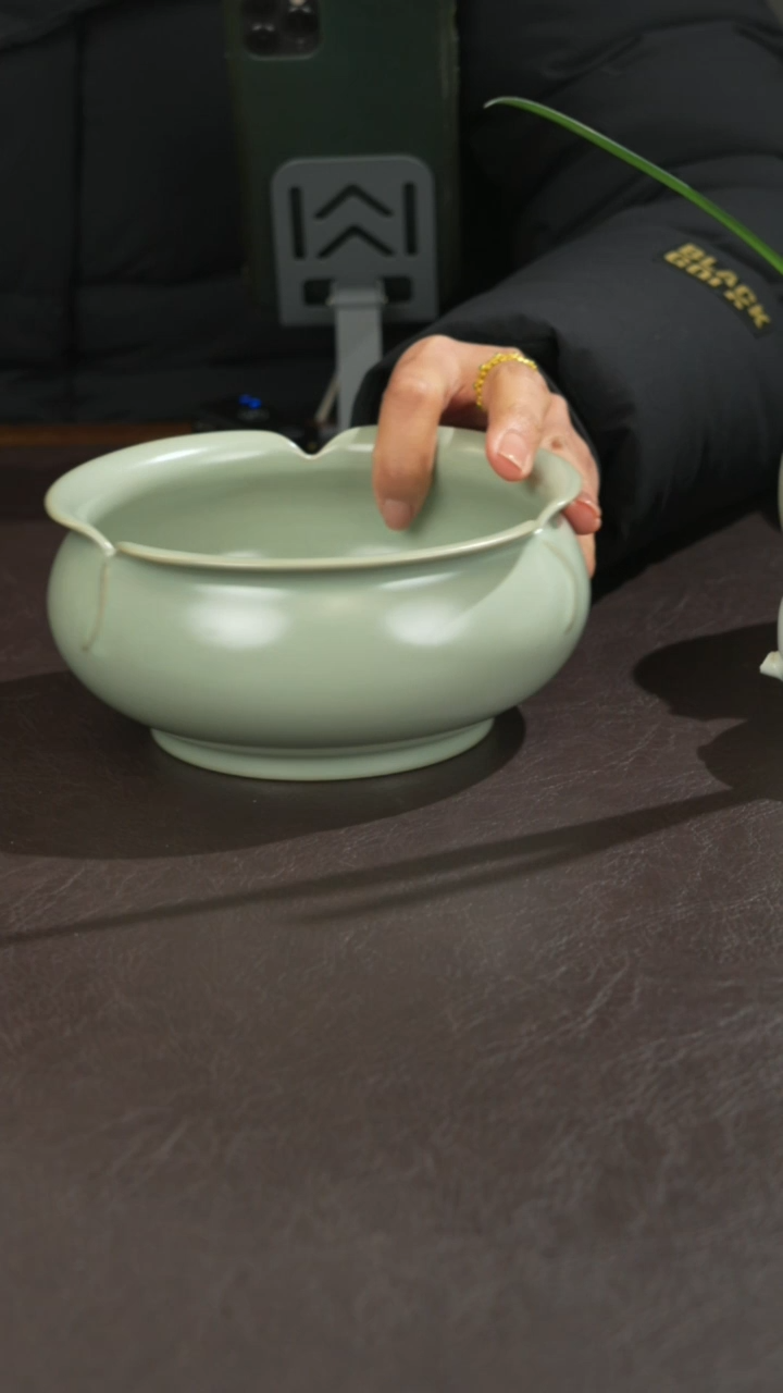 瓷晓*瓷 宣宝汝瓷原矿原釉手工作品微瑕