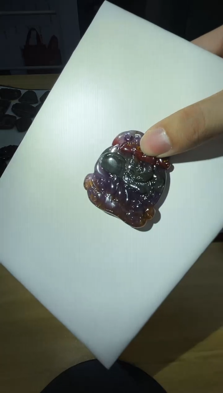 【闪购商品】水晶吊坠(不含链)未镶嵌极光23雕刻件 多样性发一