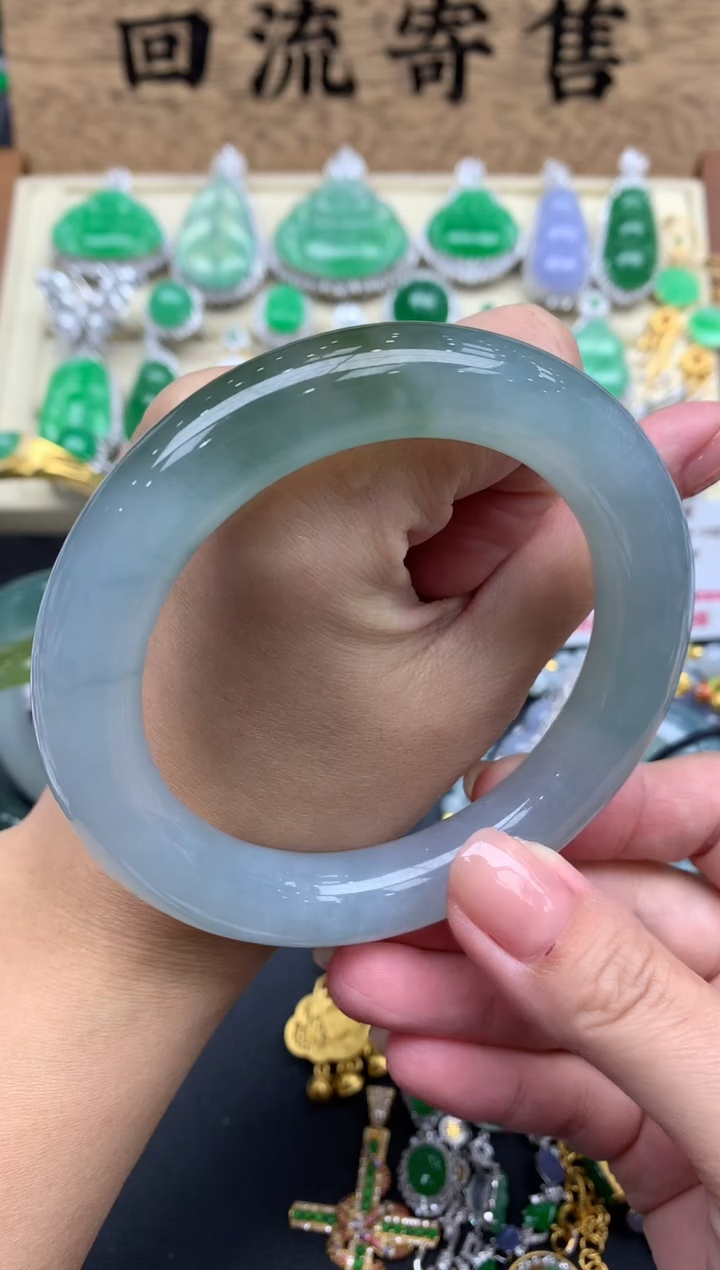 【闪购商品】翡翠手镯未镶嵌357-中国好珍宝