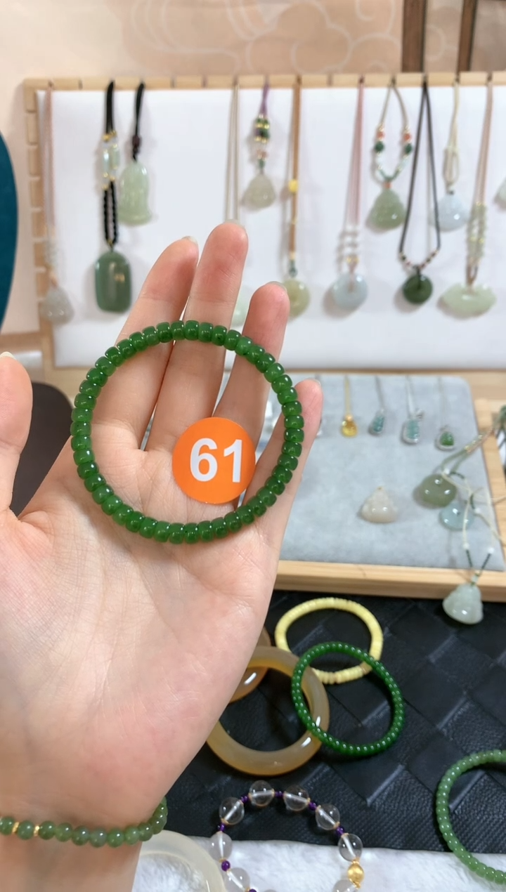 手链未镶嵌和田玉睡****.手串4