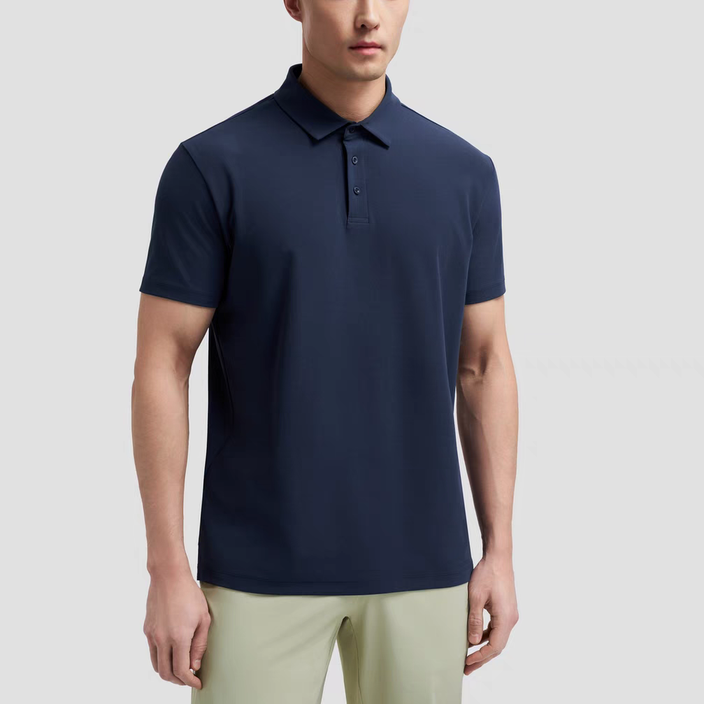 BM2025331夏季户外综合训练吸湿快排翻领短袖防晒运动速干POLOT恤