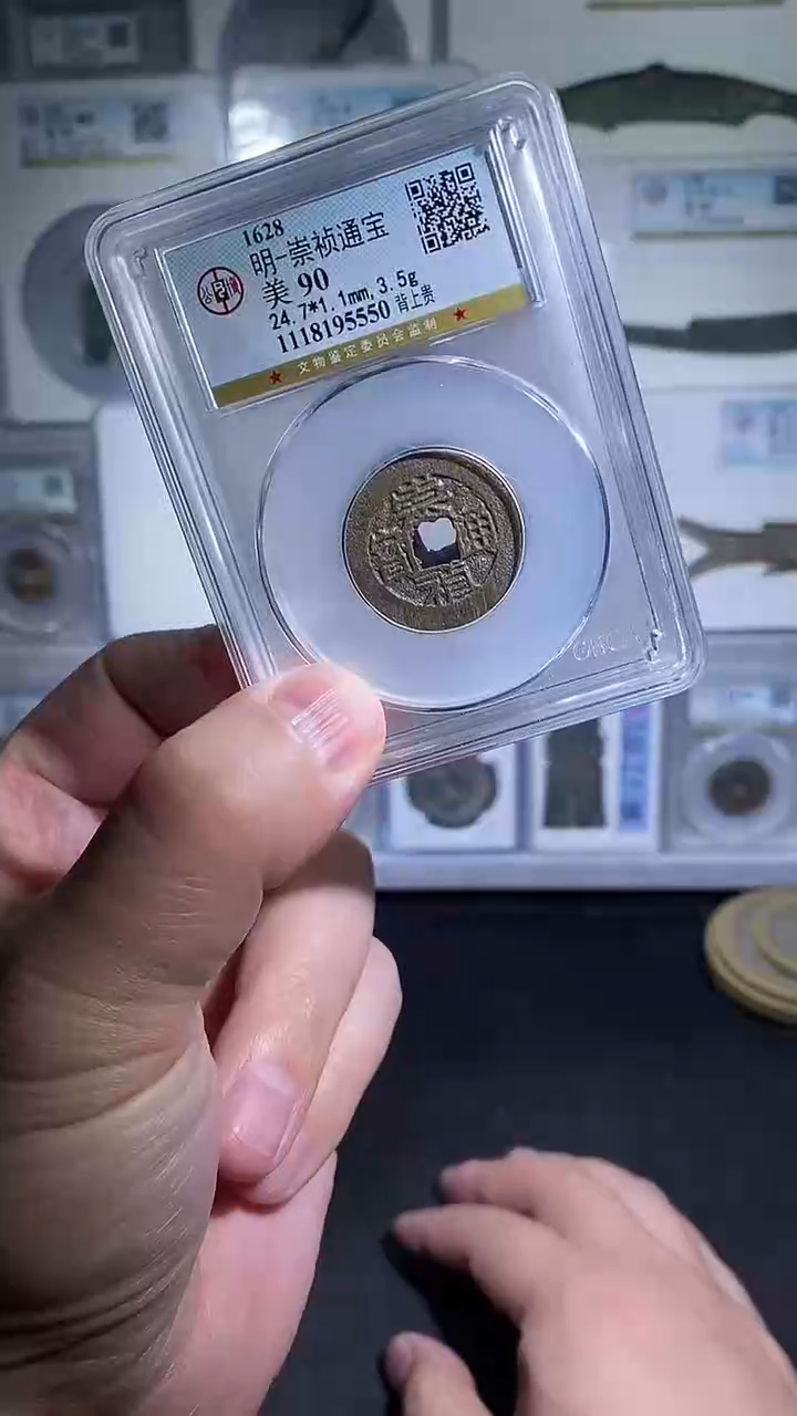 铜宝泉收藏崇祯背上贵一枚