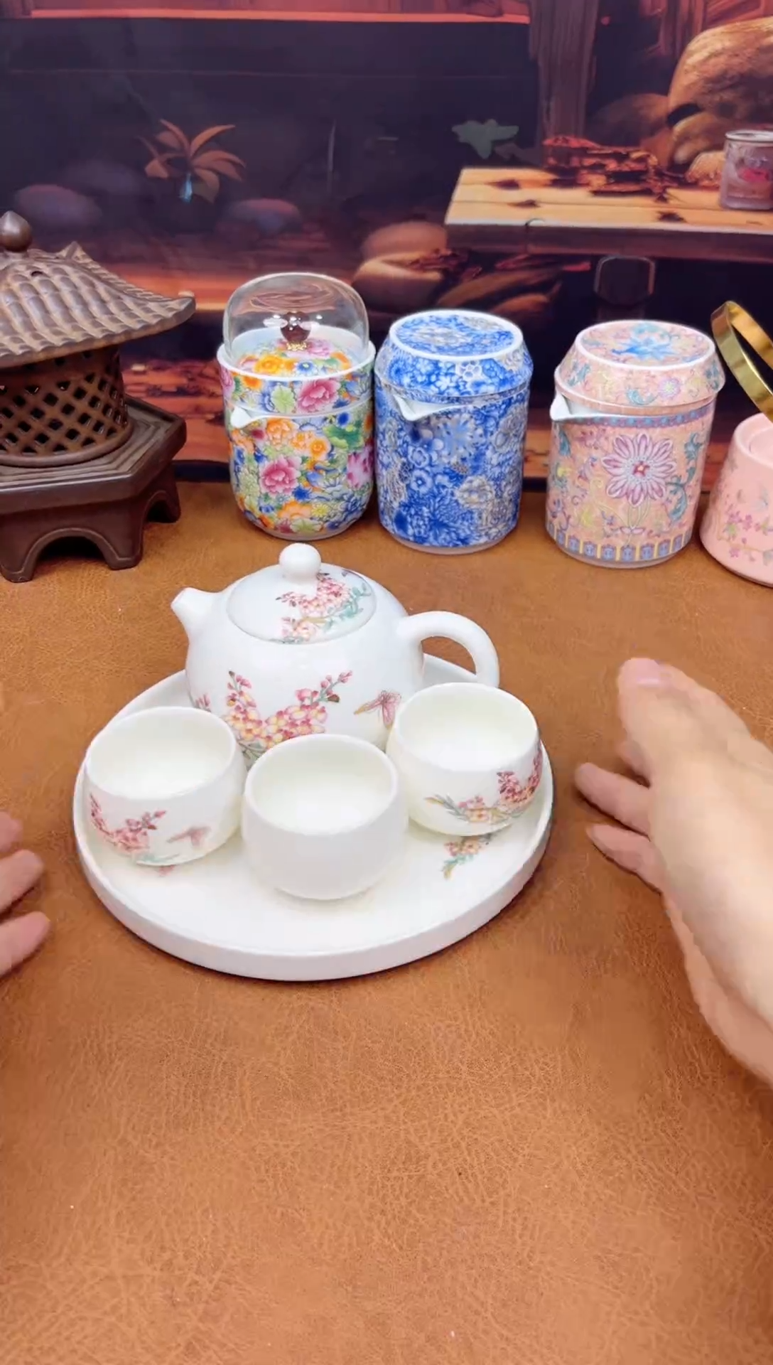 【闪购商品】陶瓷茶具摆件茶叶罐