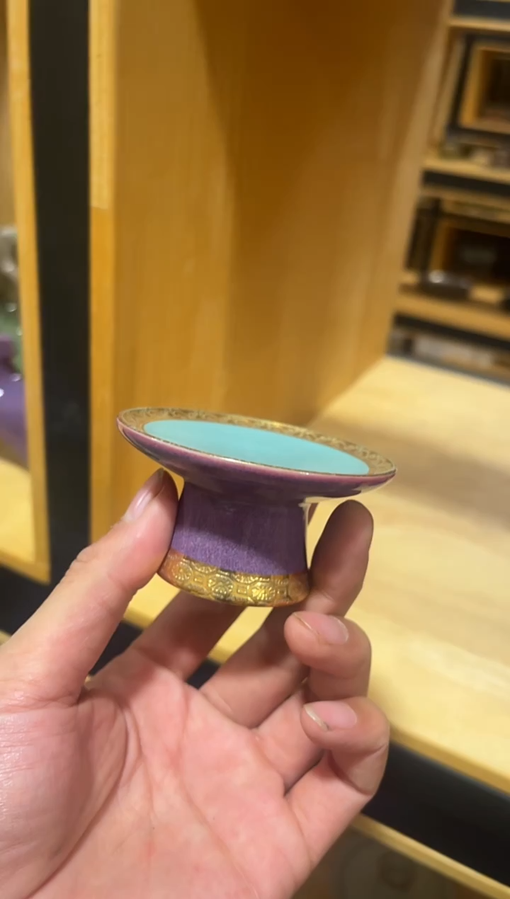 盧****）钧瓷盖置，工厂直播间