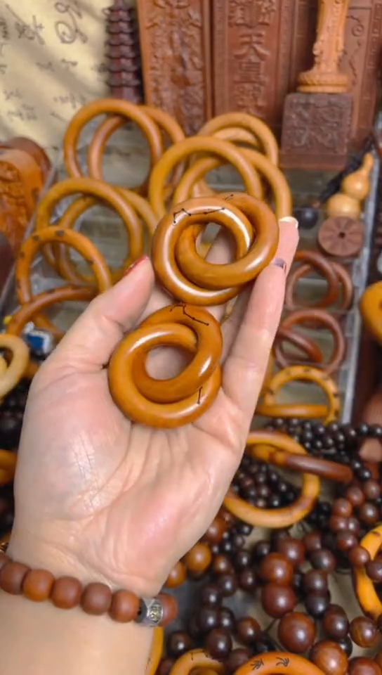 【闪购商品】枣木木雕乾坤圈25圈口一物一拍