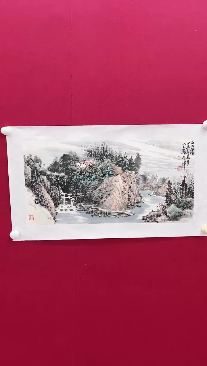 【闪购商品】国画X-吕老师大江-绘画原作-888