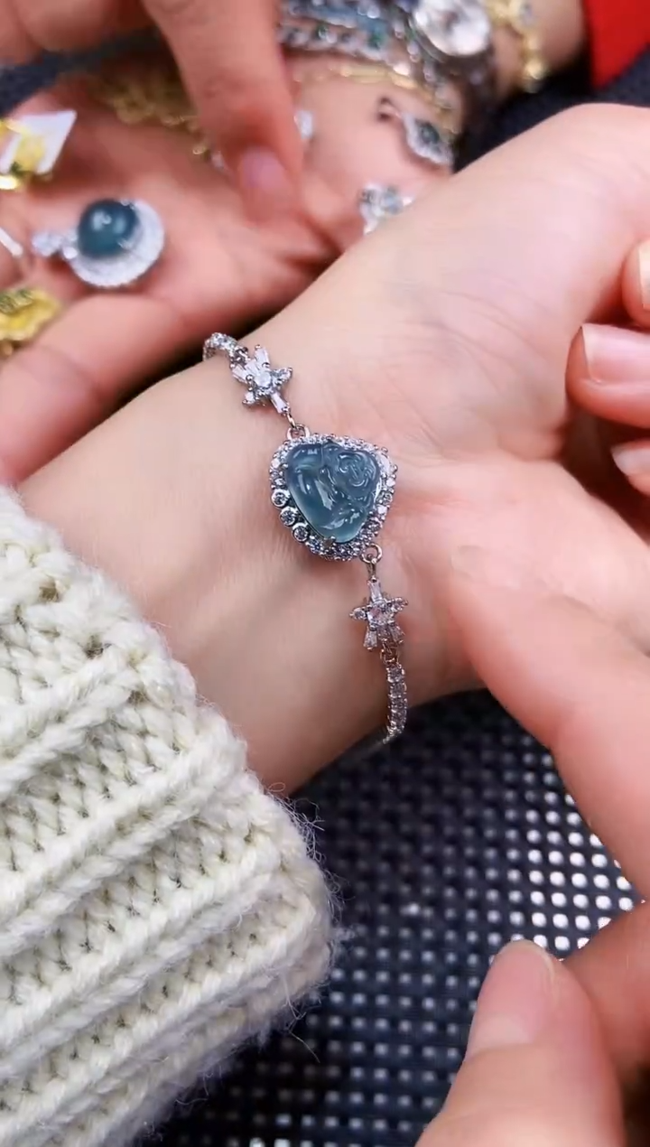 【闪购商品】翡翠手链未镶嵌11111111