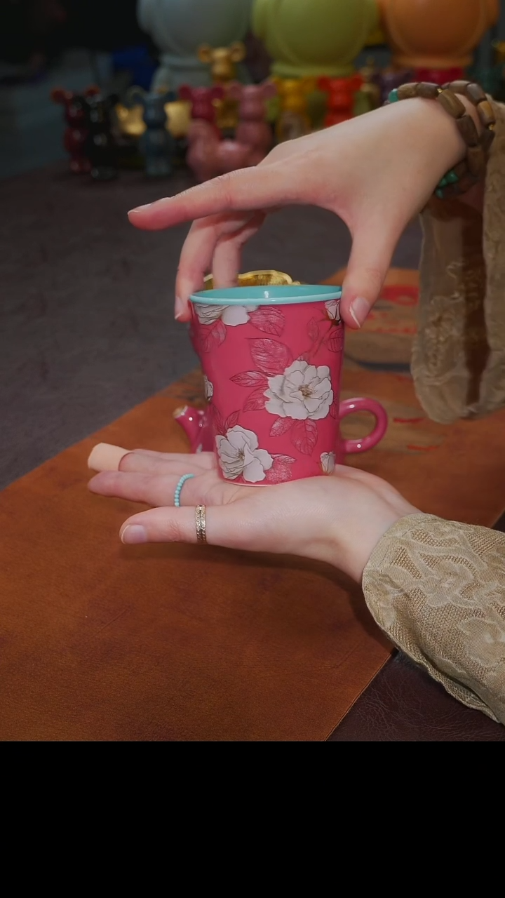 杯【宜景窑冰梅粉系列】可乐杯