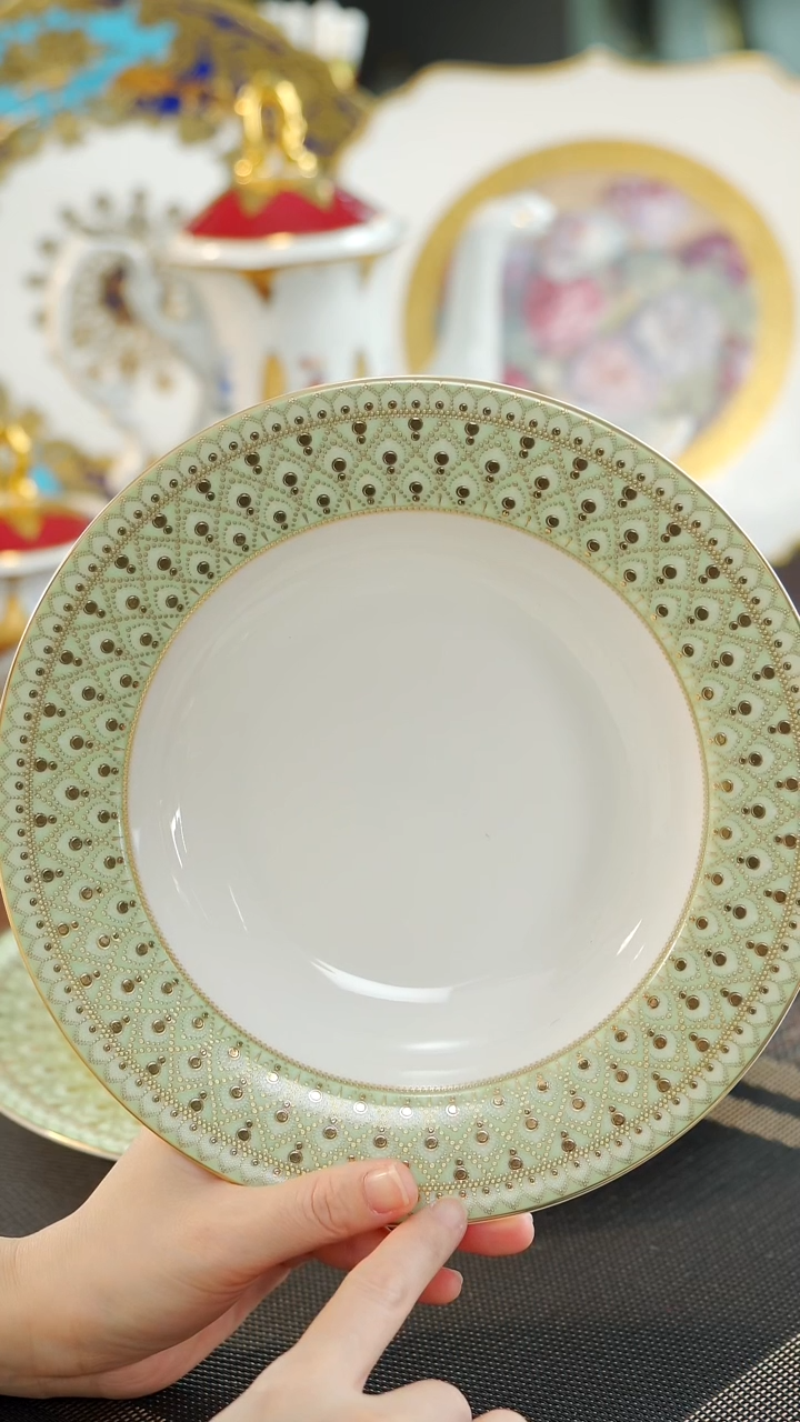 【闪购商品】瓷片8.5英寸草帽盘 福利价