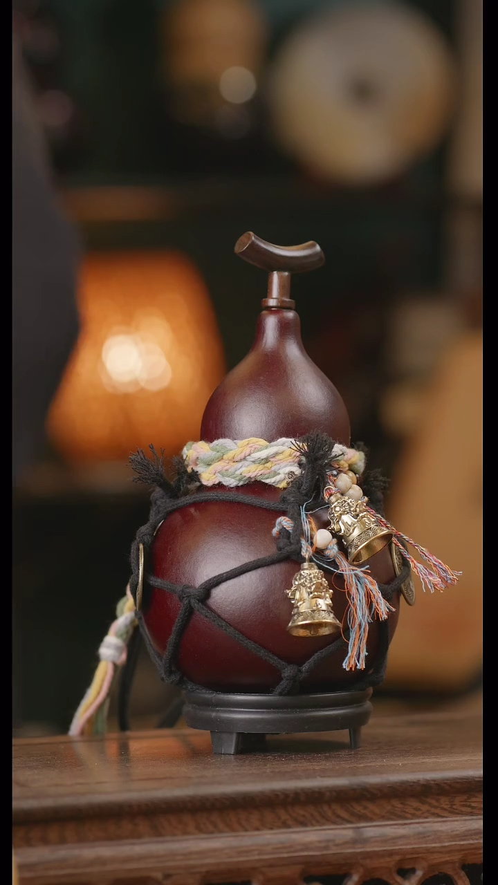 【闪购商品】213号精品天然大漆工艺防渗内胆酒葫芦~