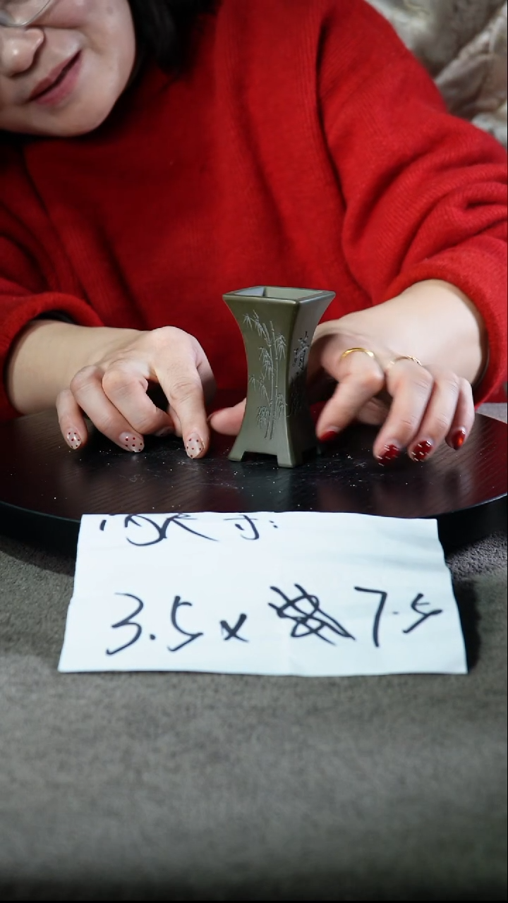 宜兴紫砂花盆小盆