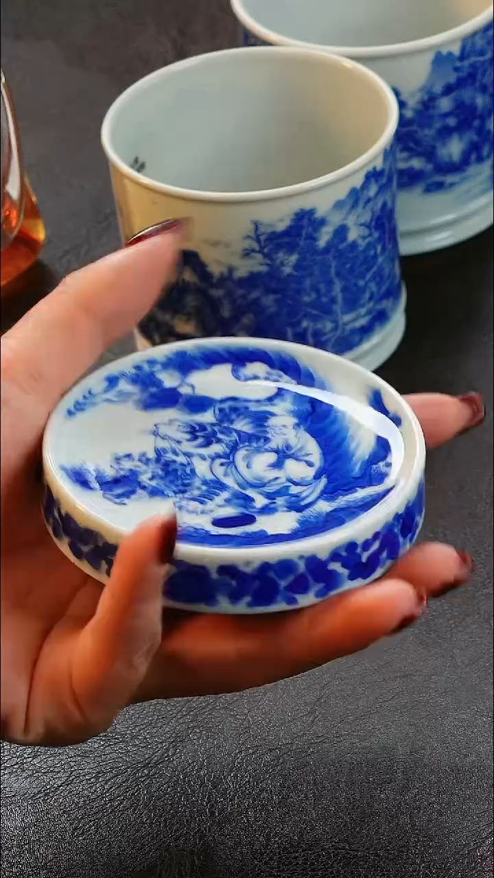 【闪购商品】青山赋鬼谷子盖置陶瓷