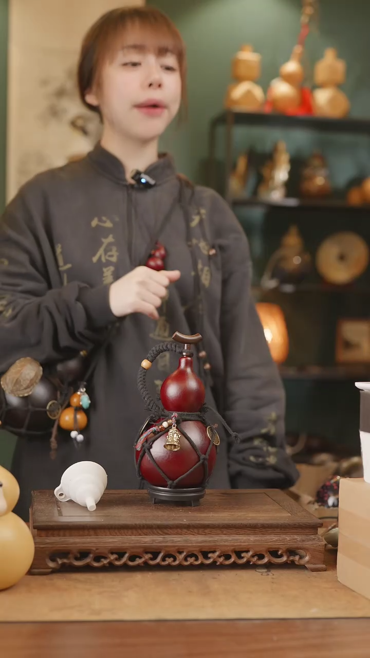 【闪购商品】113号精品天然大漆工艺防渗内胆酒葫芦~