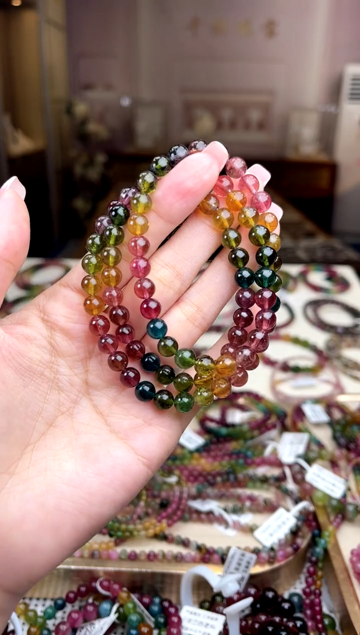 【闪购商品】碧玺/未镶嵌6mm+碧玺多圈多样性发货