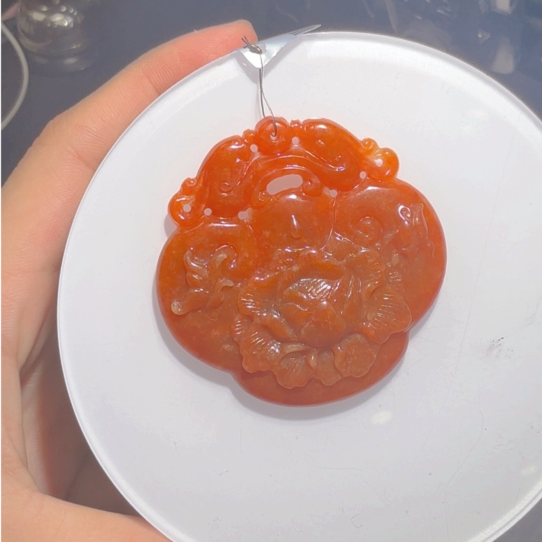 翡翠A货时尚仿古吊坠牌子XBL