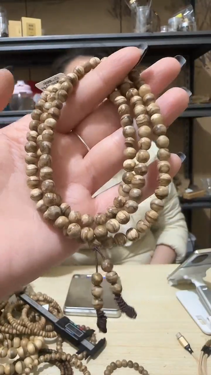 【闪购商品】沉香手串25号达拉干虎斑纹多圈卡6