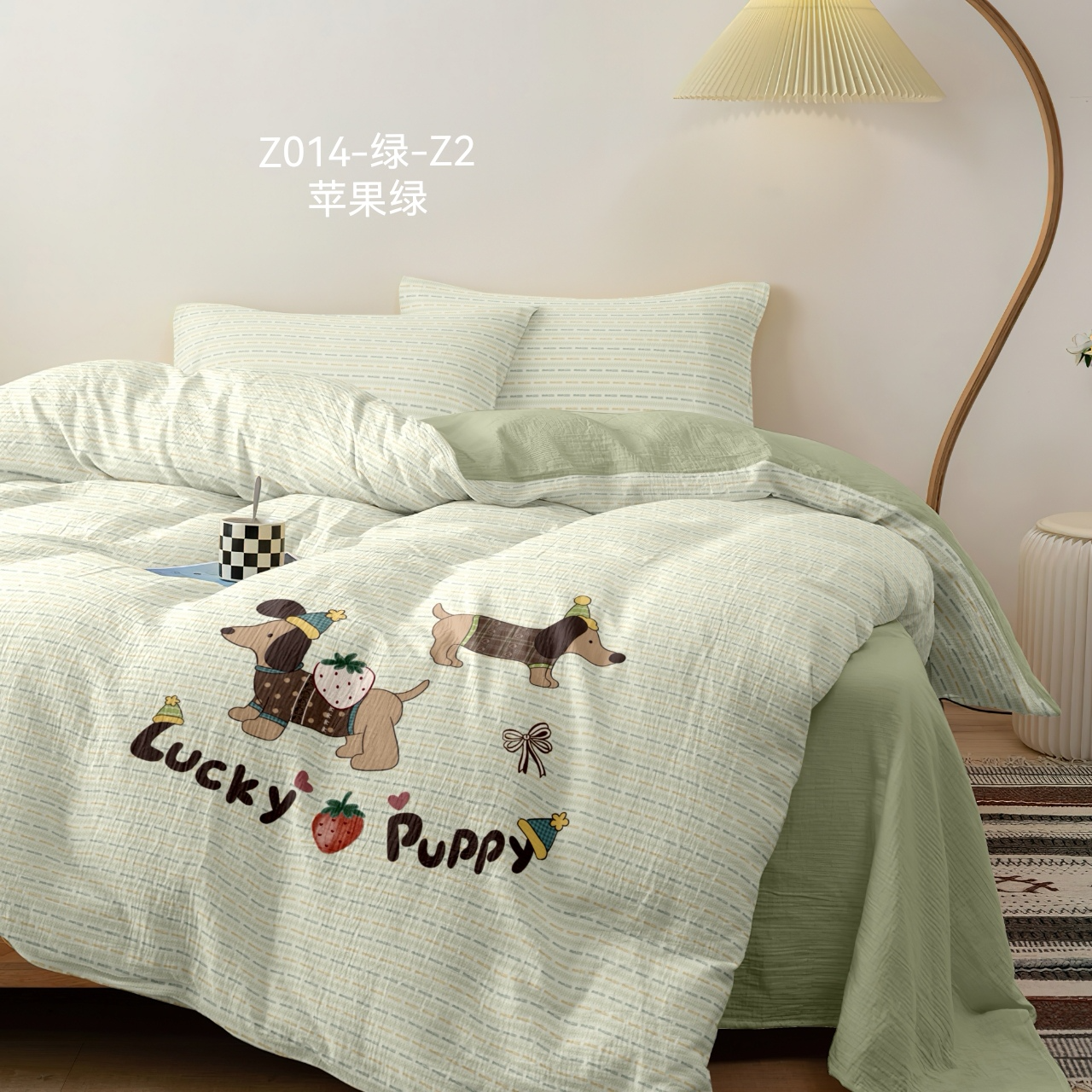 韩式高端卡通玩偶四件套床上用品