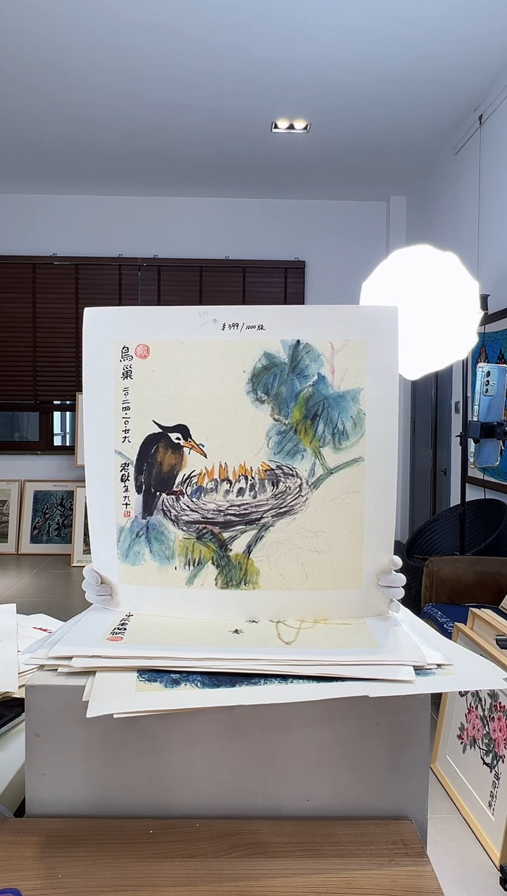 【闪购商品】版画耿玉琨限量作品亲签盖章版画S