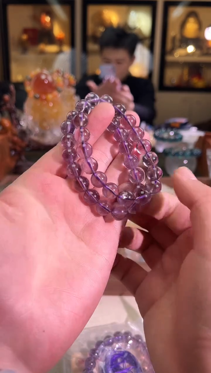 未镶嵌手链水晶11mm+巴西紫水（多样性发一）
