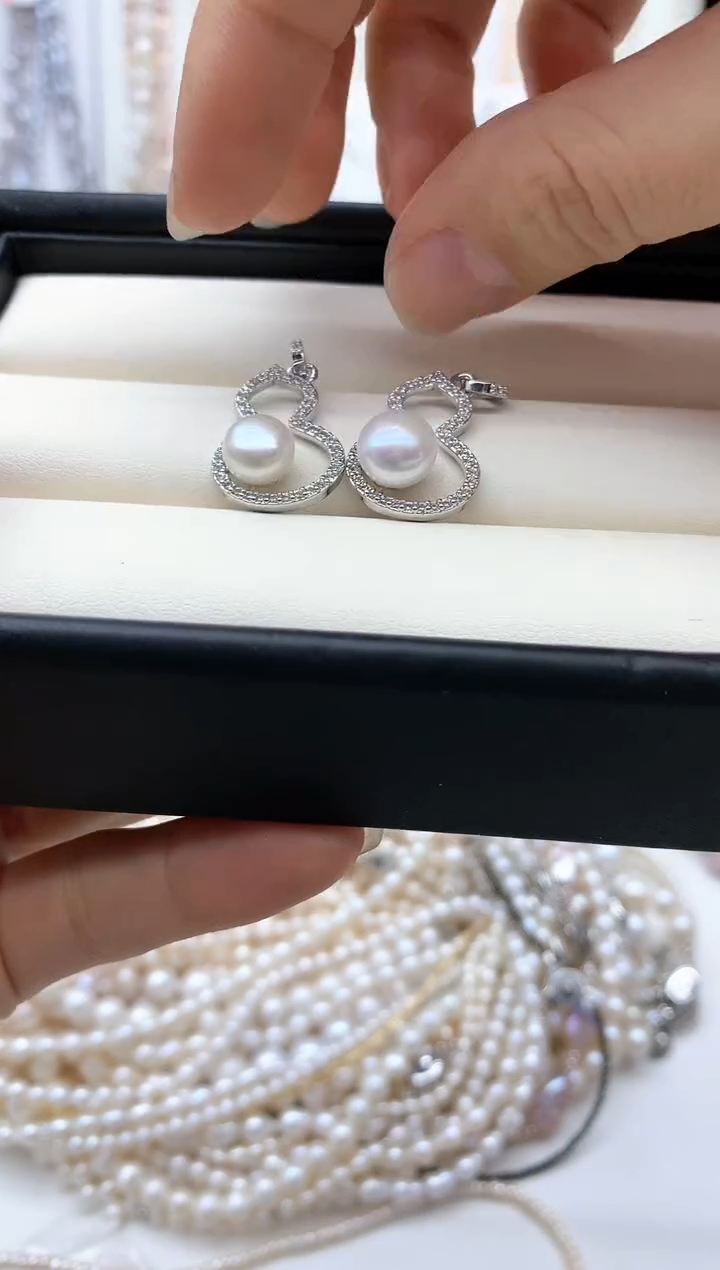 【闪购商品】淡水珍珠吊坠(不含链)合金多样性发其一馒头珠